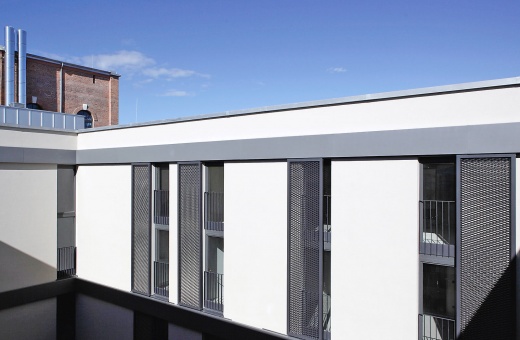 Window shutters in grey